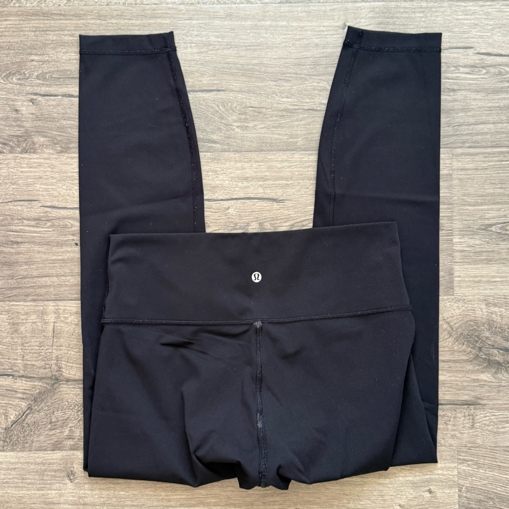 Lululemon Black Wunder Under High Rise Leggings size 10 Women W5APQS